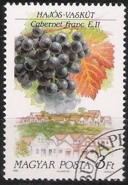 z vendido Hungria 1990 Scott 3255 Sello * Areas Produccion Vinos Cabernet Franc Hajos Vaskut E11 3Ft Hongrie Magyar Posta Ungarn Hungary Ungheria Hongarije 
